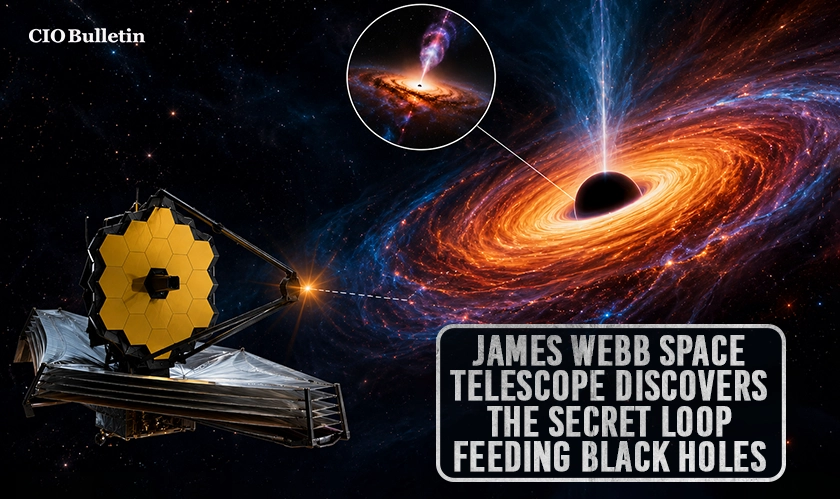 James Webb Space Telescope Black Hole Loop